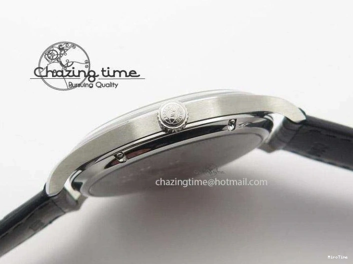 MIROTIME 0417 Sustainable Portuguese IW545408 White Dial ZF 1:1 Best Edition On Dark Blue Leather Strap 7335